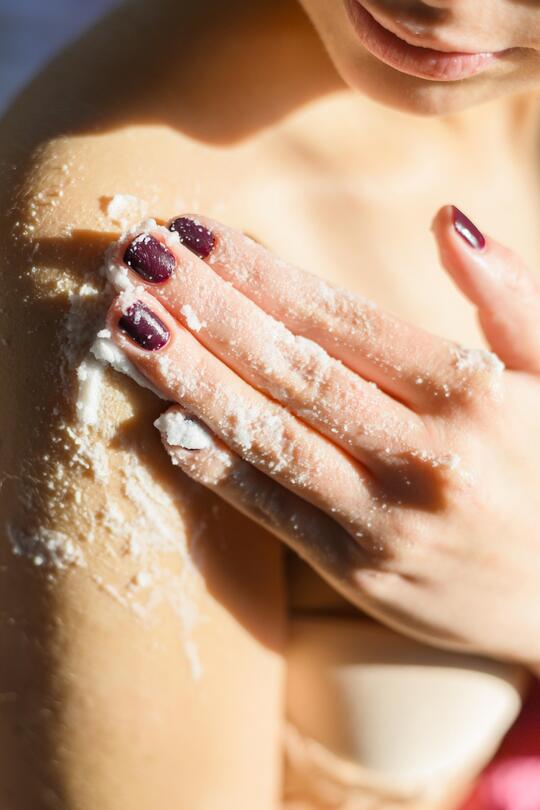 Exfoliating can help remove the dead layer of skin to reduce dryness.