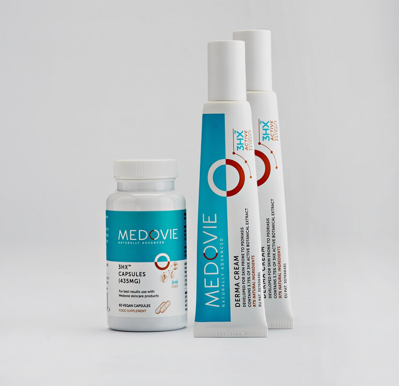 Fig. 3. Medovie, the breakthrough skincare solution for people with dry skin, eczema, and psoriasis.