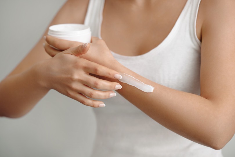 Moisturize several times a day to prevent winter dry skin rash